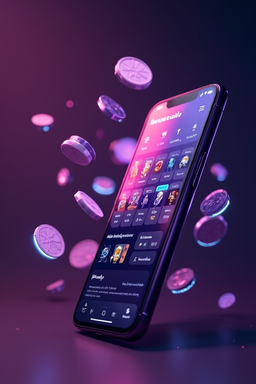 Spin Dinero casino app on a phone